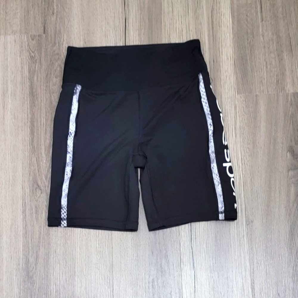 Black Women's Shorts with White Accents